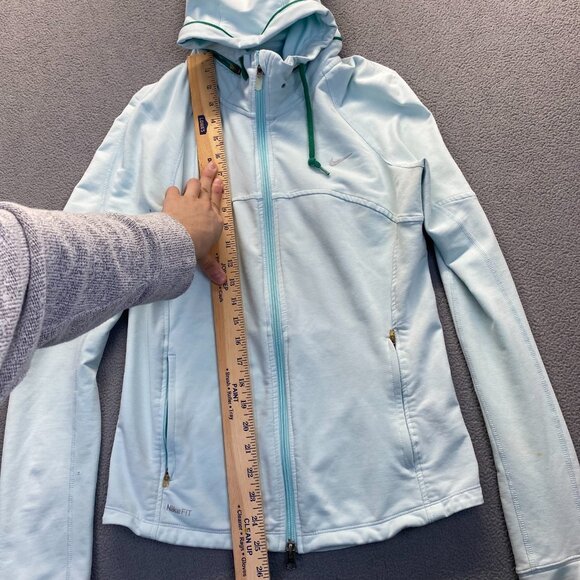 Nike Dry‎ Fit Jacket Womens Size Medium Hooded Track Athleisure Ladies - Picture 5 of 15
